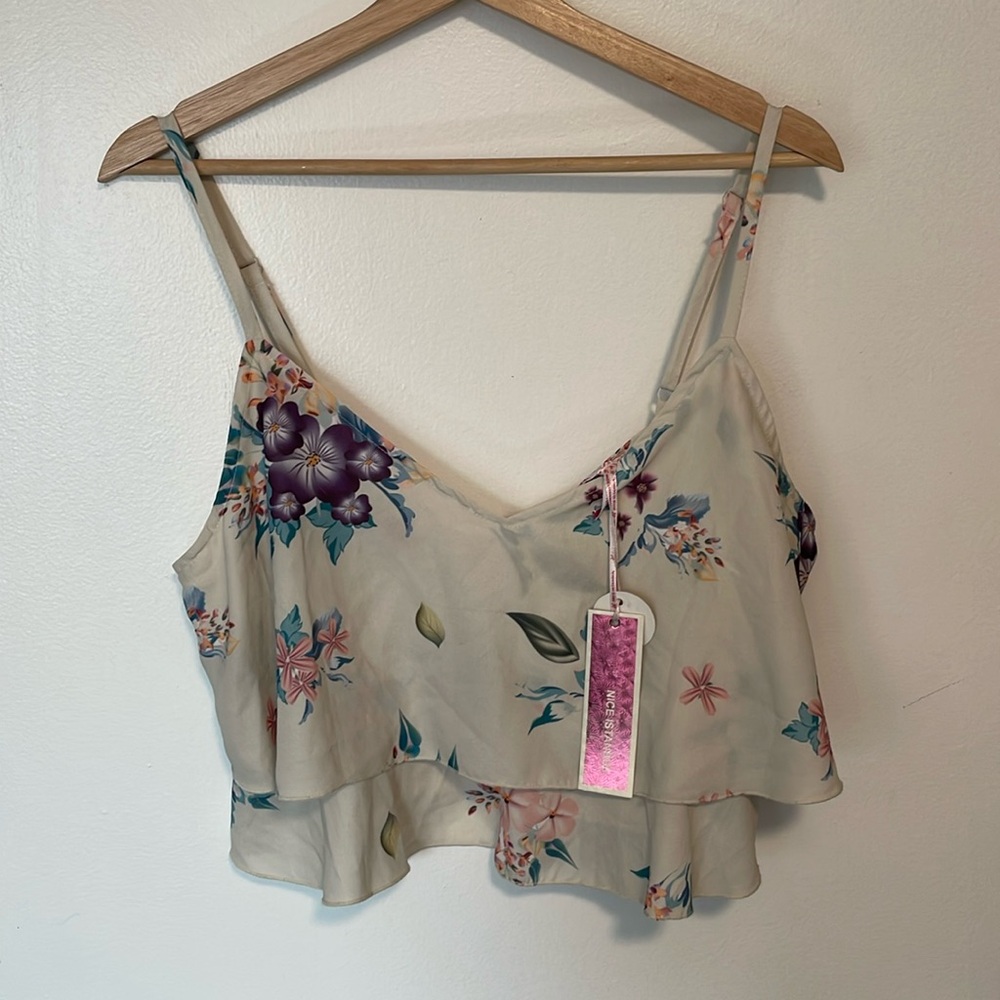 NWT Nice Istanbul Crop Top. Size XL